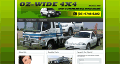 Desktop Screenshot of ozwide4x4.com.au
